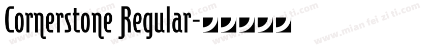 Cornerstone Regular字体转换